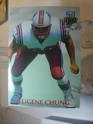 1992 Pro Set Power   #318 - Eugene Chung RC - New England Patriots  (2721) - Image 1 of 2