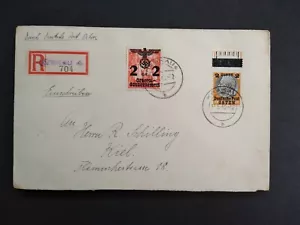 Polonia: Cracovia 1940 cubierta de ocupación alemana, 2 estampillas sobreimpresas - Imagen 1 de 2