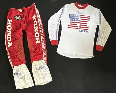 JT RACING VINTAGE MOTOCROSS FOX RACING KIT SZ34 LG SUPERCROSS AXO MX DIRTBIKE - Image 1 of 4