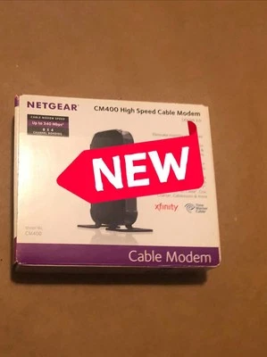Netgear CM400 High Speed Cable Modem CM400-100NAS, DOCSIS 3.0 - Sealed / New - Image 1 of 4