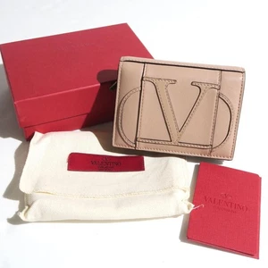 Valentino Women Wallet Garavani V Logo Compact Mini Limited Edition VHTF Popular - Picture 1 of 6