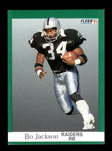 1991 Fleer #110 Bo Jackson - Los Angeles Raiders EX-NM - Picture 1 of 2