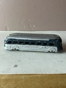 TOOTSIE TOY #747 Blue/Silver Metal Greyhound Lines 6” Bus~#2 - Picture 1 of 9
