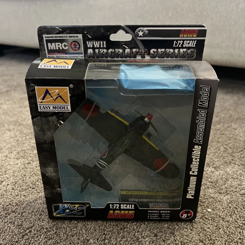 Mitsubishi Zero A6M5 1:72 Scale Diecast Airplane MRC NIB 36350 New in Box Model - Image 1 of 1
