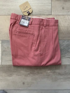 Neu mit Etikett - Bills Khakis M2P-WRVT PLISSEE GRÖSSE 33 STANDARD aufgeräumt ROT Vintage UVP 155 $ - Bild 1 von 3