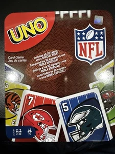 UNO NFL Card Game for Kids Adults and Family Night Features All 32 NFL Teams-NEW - Picture 1 of 2