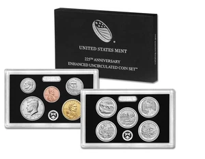 2017-S US Mint 225th Anniversary Enhanced Uncirculated 10-Coin Set OGP - Picture 1 of 3