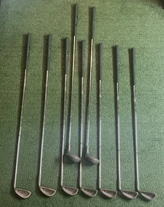 DUNLOP POWERPOINT BLACK MAX 17-4 RH GOLF CLUBS IRONS 3-PW & WOODS 3/5 NO 5 IRON - Picture 1 of 18