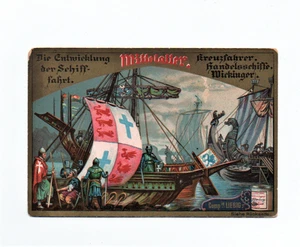 LIEBIG COMPANY'S FLEISCH-AUSZUG ANTIKE VIKTORIANISCHE WERBUNG HANDELSKARTE - Bild 1 von 2