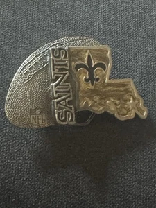 VTG New Orleans Saints 70/80’s NFL Belt Buckle LOUISIANA Fleur De Lis GREAT USA - Picture 1 of 14