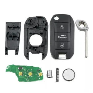 Car Remote Key 46 Chip HU83 Blade Fit for Peugeot 208 2008 301 308 5008 508 - Foto 1 di 10