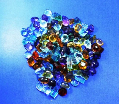 1000 Ct A++ CERTIFIED Gem Topaz Loose Gemstone Mix Colors & Shapes - Image 1 of 4
