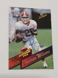 Sherman Williams Dallas Cowboys 1995 Superior Pix Certified Autograph Card #59 - Picture 1 of 2