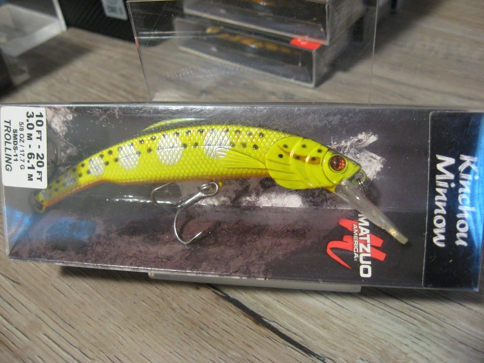 3 Matzuo Kinchou Minnow Smds-11 Hot Steel Crankbait Fishing Lure B18