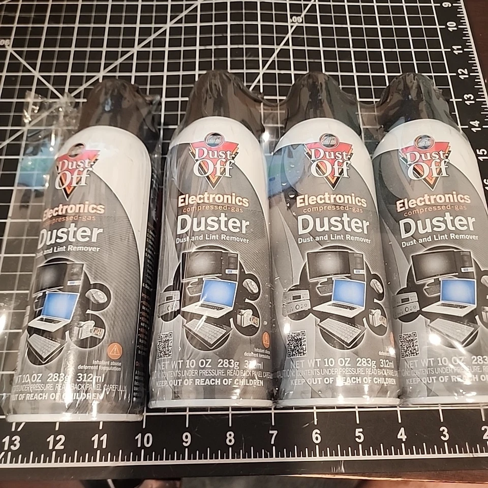 Falcon Dust Off Electronic Compressed Canned Air Gas Duster 10oz (4 Pack ) - Image 1 of 1