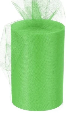 Cinta de tul verde esmeralda decoración - 6" x 100 yardas, Acción de Gracias, Navidad Foto 1 de 4