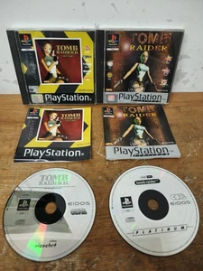 Lara Croft Tomb Raider 1, 2 Sony PS1 Playstation Spielepaket komplett + Anleitungen - Bild 1 von 21