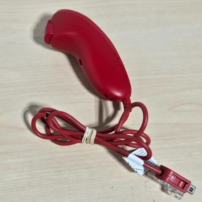 OEM Red Nintendo nunchuck for Nintendo Wii or Wii U - Image 1 of 2