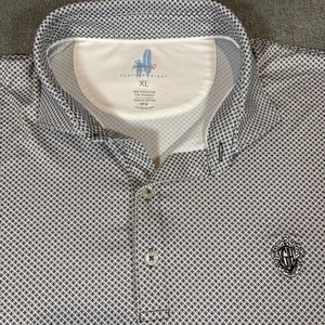 Johnnie O Featherweight Poloshirt Herren XL S/W Geometric Golf Performance Polo - Bild 1 von 5