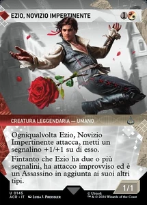 MTG EZIO, BRASH NOVICE 145 EXC - EZIO, NOVIZIO IMPERTINENTE - ACR X IT  - MAGIC - Picture 1 of 1