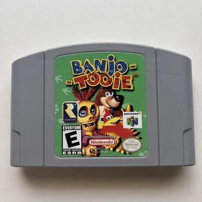 Banjo-Tooie N64 (Nintendo 64, 2000) Authentic Cleaned Tested Super Fun Retro Kid - Image 1 of 4