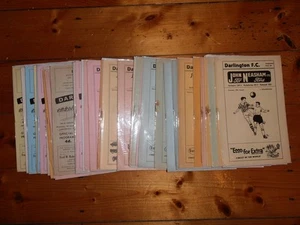 1960er DARLINGTON FC HEIM FUSSBALL PROGRAMME - Ihre Wahl - KOSTENLOSER Versand - Bild 1 von 1
