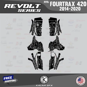 Graphics Kit for HONDA FOURTRAX 420 (2014-2023) Revolt-smoke - Picture 1 of 6