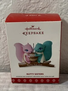 2017 Hallmark Keepsake Ornament - Nutty Sisters - Squirrels Funny Sister - Picture 1 of 7