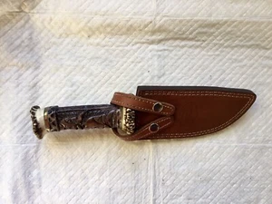 F. Normen Custom Damascus Fixed Blade Knife - Picture 1 of 8