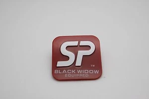 Als Ersatz PEAVEY SP schwarz Witwe ausgestattet Kunststoff Logo Abzeichen - Bild 1 von 2