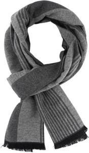 Schal Herren baumwolle Winter schwarz extra lang warm halstuch Jungen Kariert - Bild 1 von 7