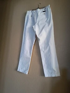 Men's White Banana Republic Cotton Denim Jeans, Sz 36/34, Straight Leg - Picture 1 of 6