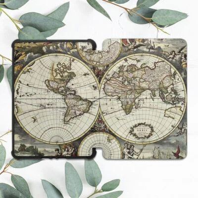 Old Vintage Atlas World Map Case For All-new Kindle 10th Gen Kindle Paperwhite - Image 1 of 3
