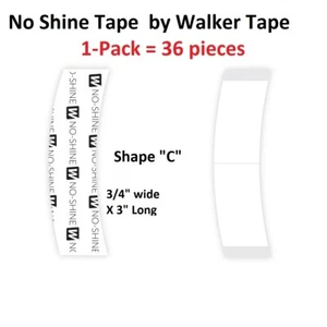 No Shine Hair System Tape shape C for 1 pack = 36 pieces - Bild 1 von 2