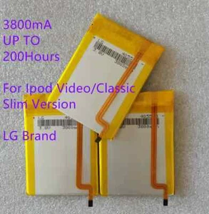 LG 3800mAh Battery Upgrade replacement for iPod Classic 6 7 Video 5 5.5 Thin LOT - Picture 1 of 7