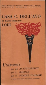 1927 Dell'Avo di Lodi Balilla Uniforms for Fascist Youth ONB - Picture 1 of 6