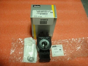 PARKER N0D100C2 24V DC Fluid Control Solenoid Valve NEW pictured - Picture 1 of 6