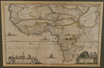 Mapa de África Occidental por J. Blaeu 1662 Joan Blaeu  Foto 1 de 4