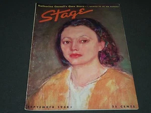 1938 SEPTEMBER THE STAGE MAGAZINE - KATHARINE CORNELL- NICE PHOTOS & ADS - ST 73 - Imagen 1 de 2