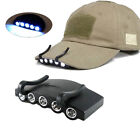 Hiking 5-LED Flash Camping Headlamp Headlight Hat Clip Lights Cap Brim Lamp