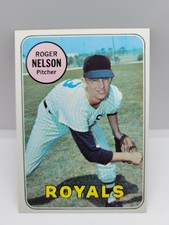 Roger Nelson #279 Topps 1969 Baseball Card (Kansas City Royals) Mint Condition 