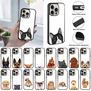 For Apple iPhone 16 Pro 6.3" 2024 Animal Hard Back Case Cover Rubber Slim Case - Picture 1 of 96