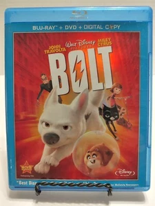 Bolt (Blu-Ray/DVD, 2009) Disney John Travolta Miley Cyrus - Picture 1 of 2