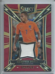 2017-18 PANINI SELECT RED PRIZM SPARKS JERSEY MEMPHIS DEPAY /199 NETHERLANDS - Picture 1 of 1
