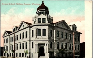 Winnipeg MT. Canada Normal School, William Avenue Vintage Postcard SD1 - Picture 1 of 2