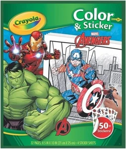 Crayola Color & Sticker Book Marvel Avengers - Picture 1 of 1