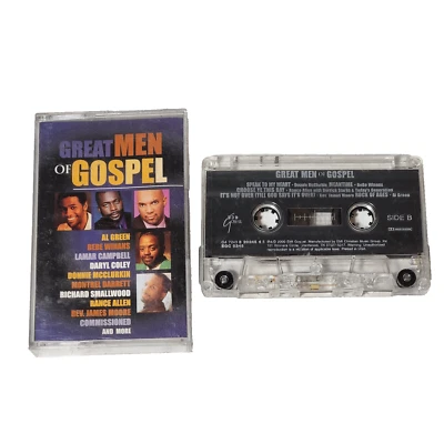 Great Men Of Gospel Music Cassette 2000 BeBe Winans Al Green More Rock of Ages - Image 1 of 4