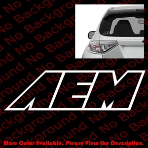 OUTLINE ONLY AEM Vinyl Die Cut Decal for Racing Car Stripes Truck Window RC013 - Picture 1 of 9