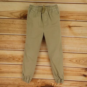 Faded Glory Jogger Pants Boys Sz M Brown Cotton Pockets Drawstring Stretch Waist - Picture 1 of 7