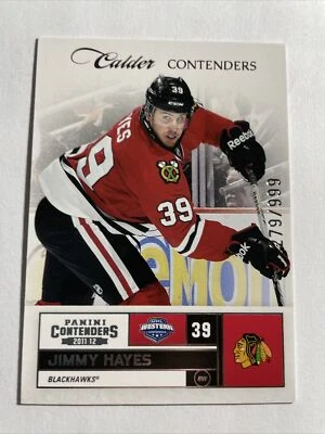 2011-12 Panini Contenders Jimmy Hayes # 268 RC Chicago Blackhawks Rookie /999 - Image 1 of 2